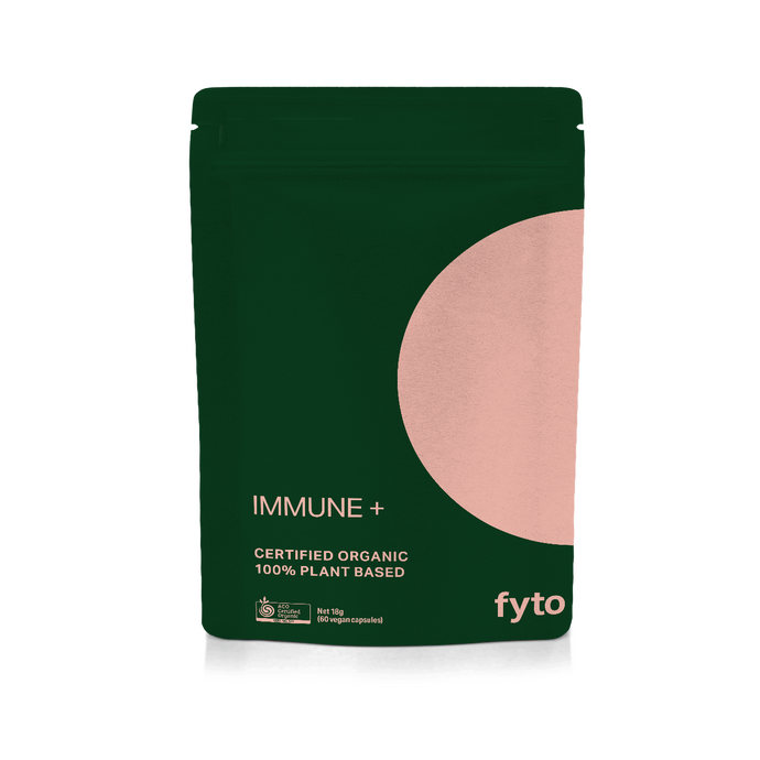 新発売！IMMUNE 免疫力+ <br />100%植物性 認定オーガニック<br />60 カプセル