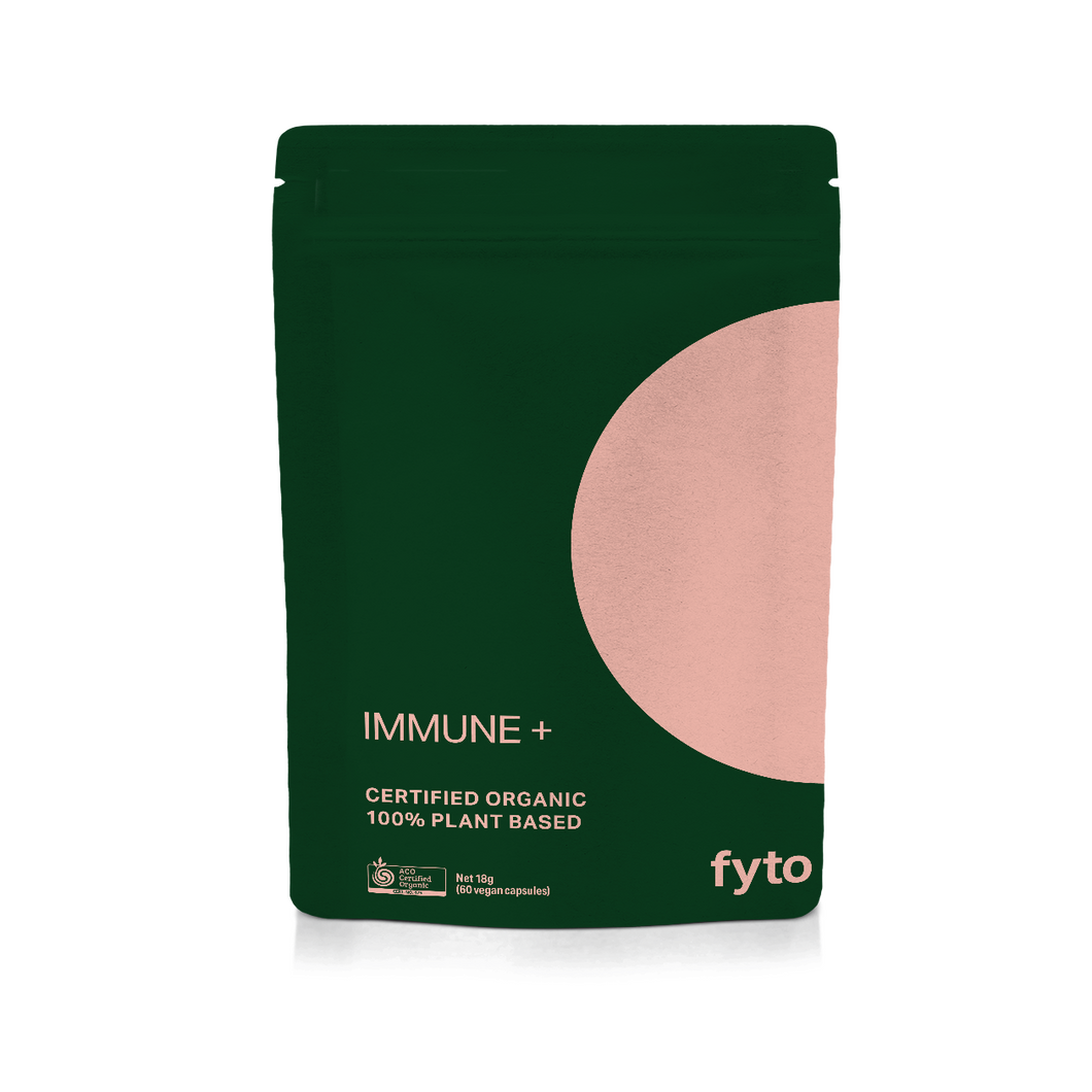 新発売！IMMUNE 免疫力+ <br />100%植物性 認定オーガニック<br />60 カプセル